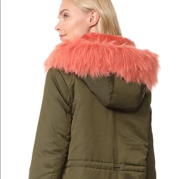 Velvet By Graham & Spencer Pink Faux Fur Parka - Picture 4 of 6